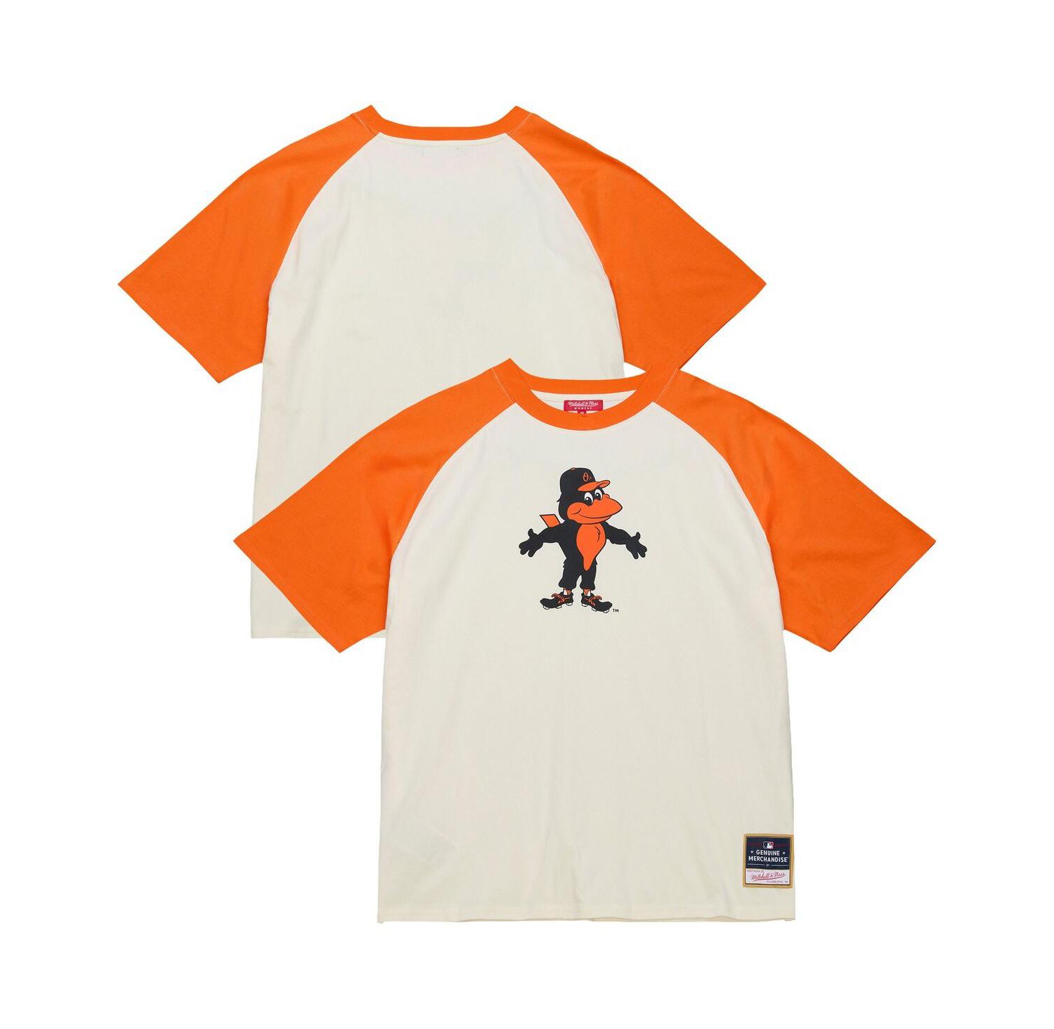 Women's Cream Baltimore Orioles Boyfriend Raglan T-Shirt