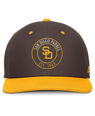 Men's Brown/Gold San Diego Padres Cooperstown Collection Pro Dri-FIT Snapback Hat
