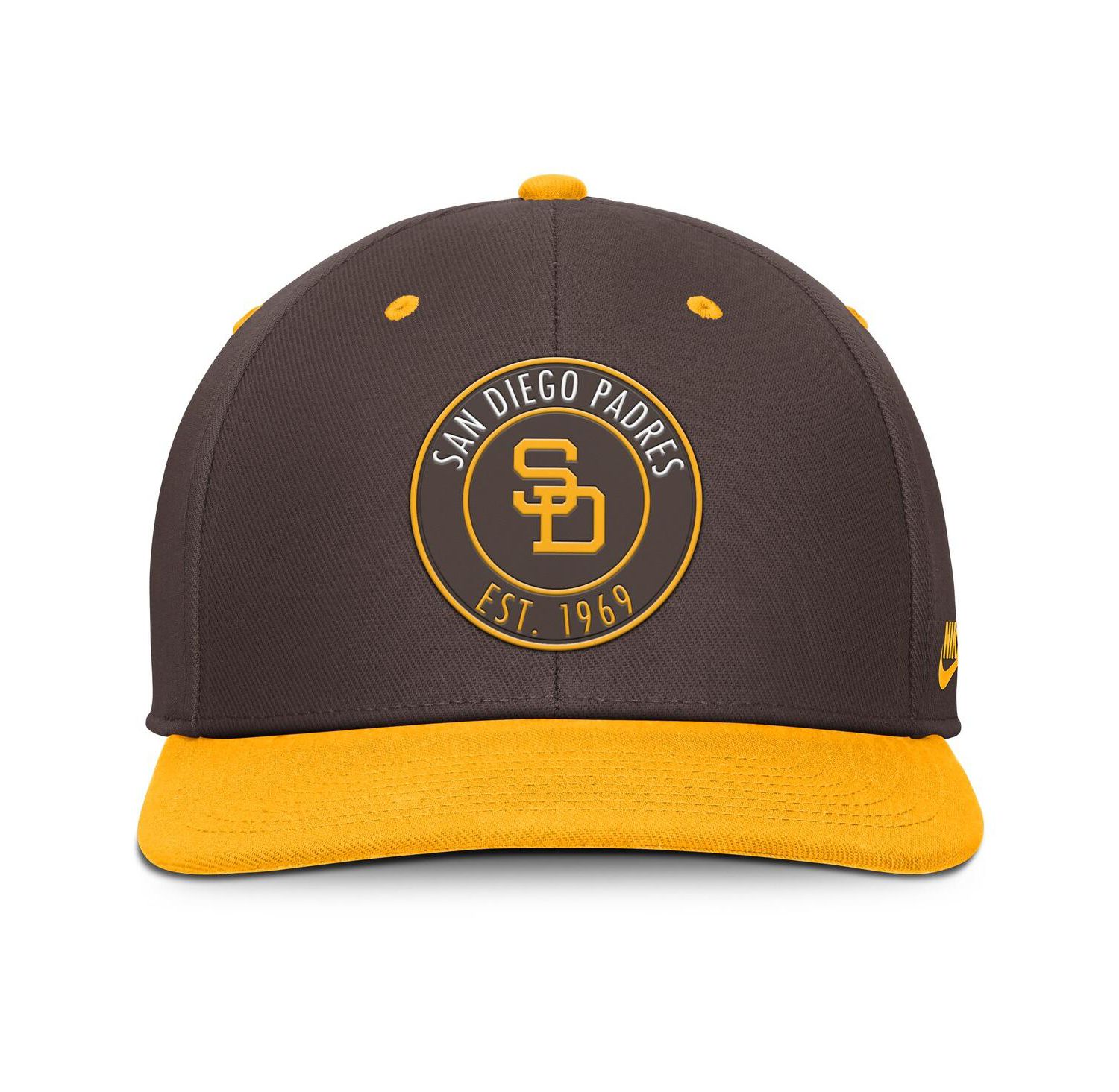 Men's Brown/Gold San Diego Padres Cooperstown Collection Pro Dri-FIT Snapback Hat