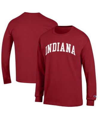 Men's Crimson Indiana Hoosiers Basic Arch Long Sleeve T-Shirt