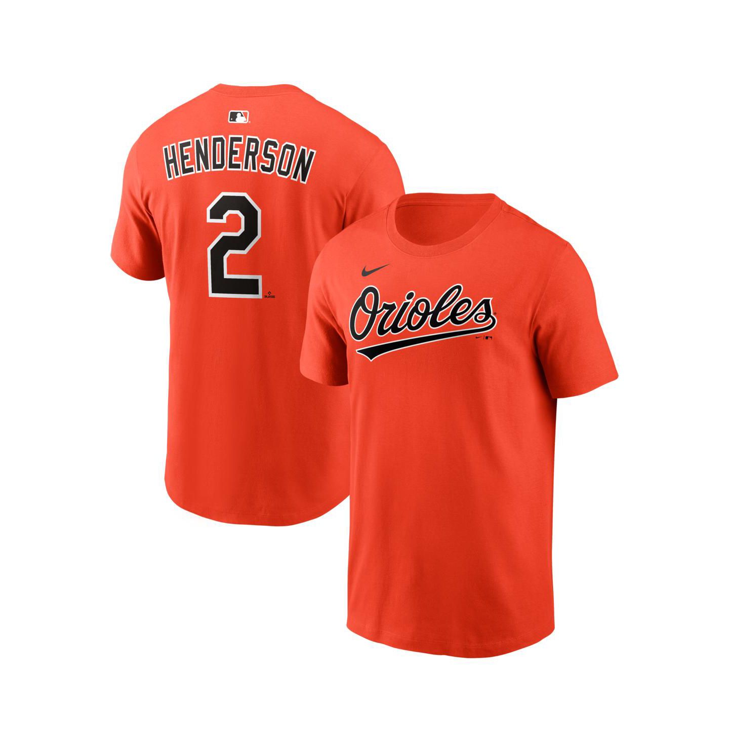 Мужская футболка Nike Gunnar Henderson Orange Baltimore Orioles Name & Number — фото 1