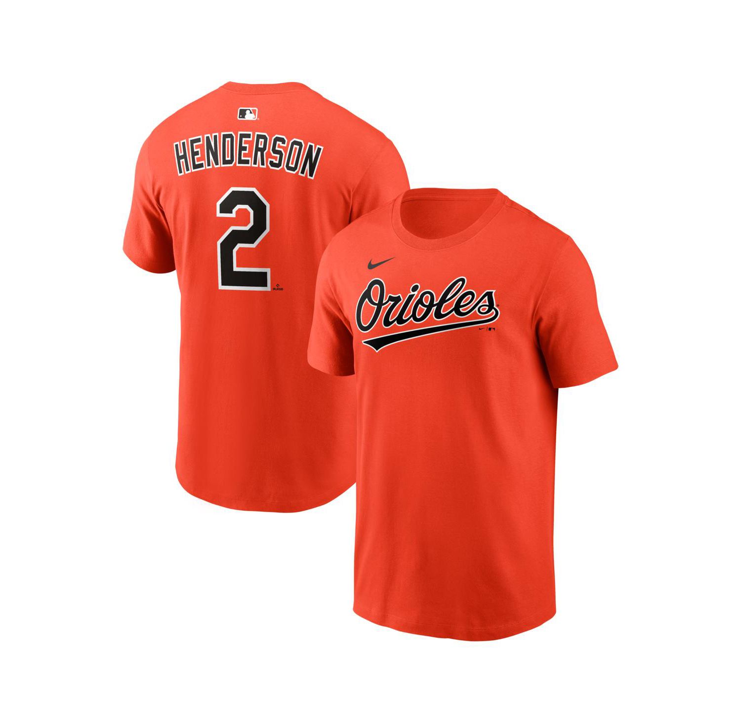 Men's Gunnar Henderson Orange Baltimore Orioles Name & Number T-Shirt