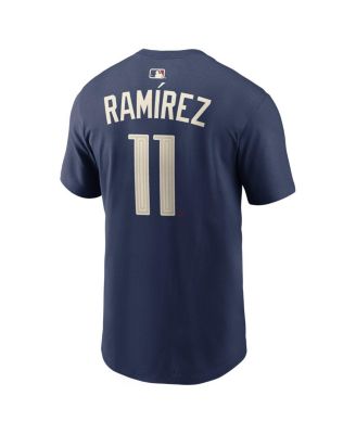 Men's Jos&eacute; Ramírez Navy Cleveland Guardians City Connect Name & Number T-Shirt