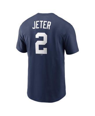 Men's Derek Jeter Navy New York Yankees Cooperstown Collection Name & Number T-Shirt