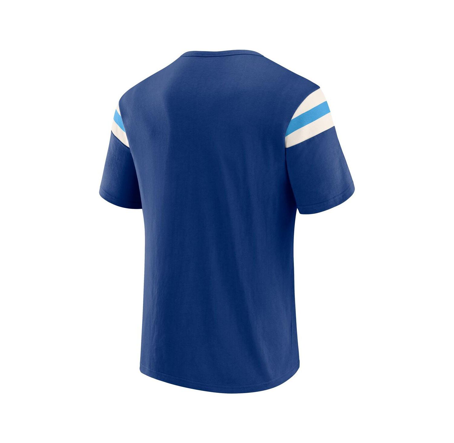 Darius Rucker Collection By Men's Royal Kansas City Royals Distressed Sleeve Stripe T-Shirt
