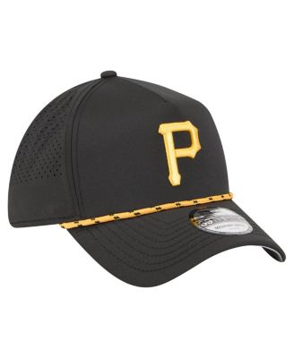 Men's Black Pittsburgh Pirates 39THIRTY A-Frame Perforated Flex Hat