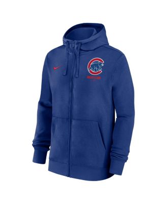 Men's Royal Chicago Cubs Primetime Lockup Full-Zip Hoodie