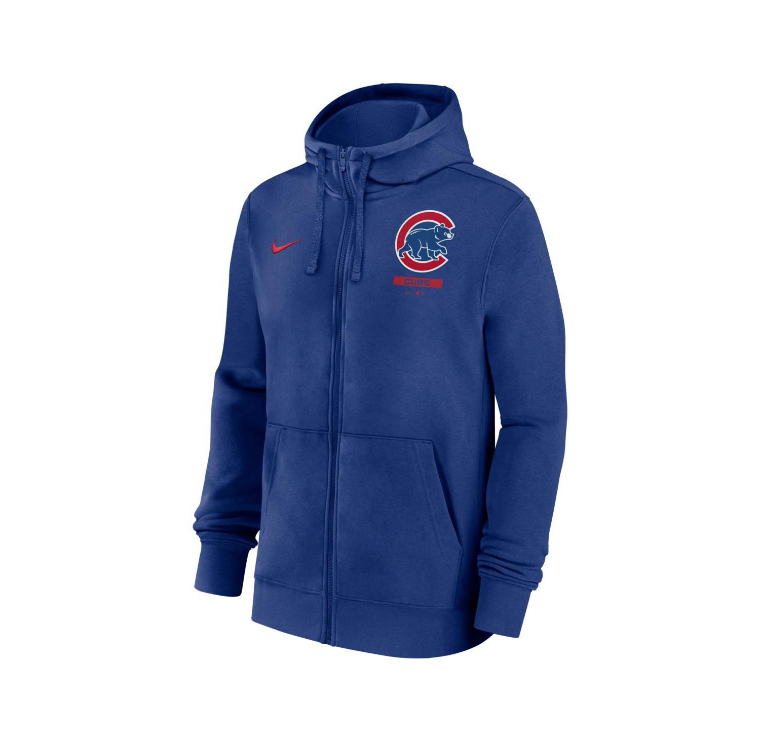 Men's Royal Chicago Cubs Primetime Lockup Full-Zip Hoodie