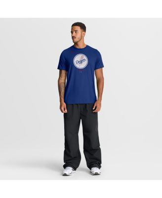 Men's Royal Los Angeles Dodgers Tri-Blend Logo T-Shirt
