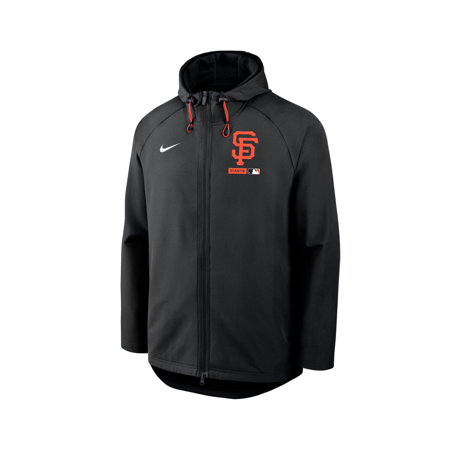 Men's Black San Francisco Giants Authentic Collection Raglan Therma-FIT Full-Zip Hooded Jacket
