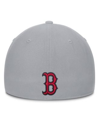 Men's New Era Gray Boston Red Sox Primetime Dri-FIT Rise Bozz Flex Hat