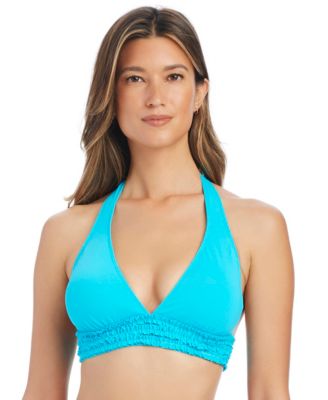 Women's Rufflicious Halter Neck Swim Bikini Top