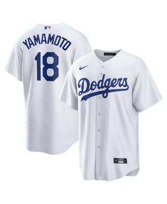 Men's Yoshinobu Yamamoto White Los Angeles Dodgers Home Replica Jersey