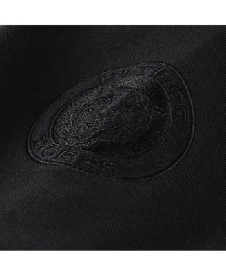 Men's Black Detroit Tigers Phantom Fleece Crewneck Sweatshirt