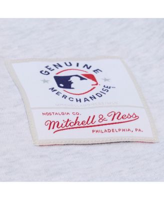 Women's Heather Gray San Francisco Giants Script Cropped Boxy T-Shirt