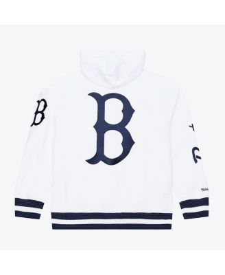 Men's White Boston Red Sox Cooperstown Collection Fleece Hoodie