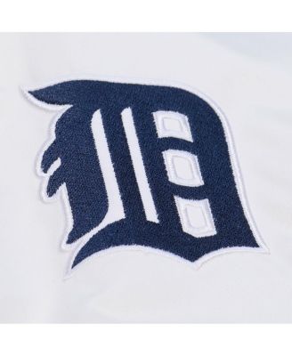 Men's White Detroit Tigers Cooperstown Collection Arctic Lightweight Satin Full-Snap Jacket