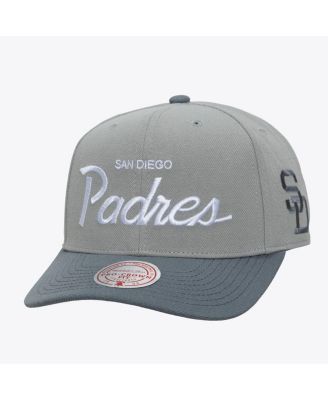 Men's Gray San Diego Padres Cooperstown Thunderstorm Head Coach Pro-Crown Adjustable Hat