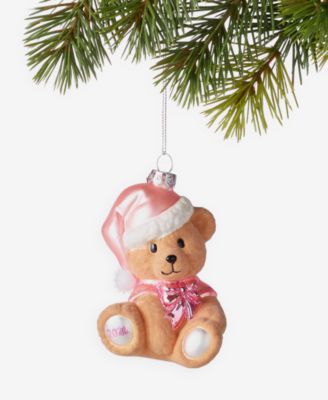 Baby's First Pink Bear Ornament