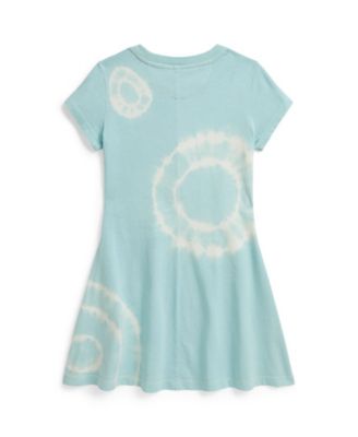 Girls' 2T-6X Tie-Dye Polo Bear Cotton Jersey Dress