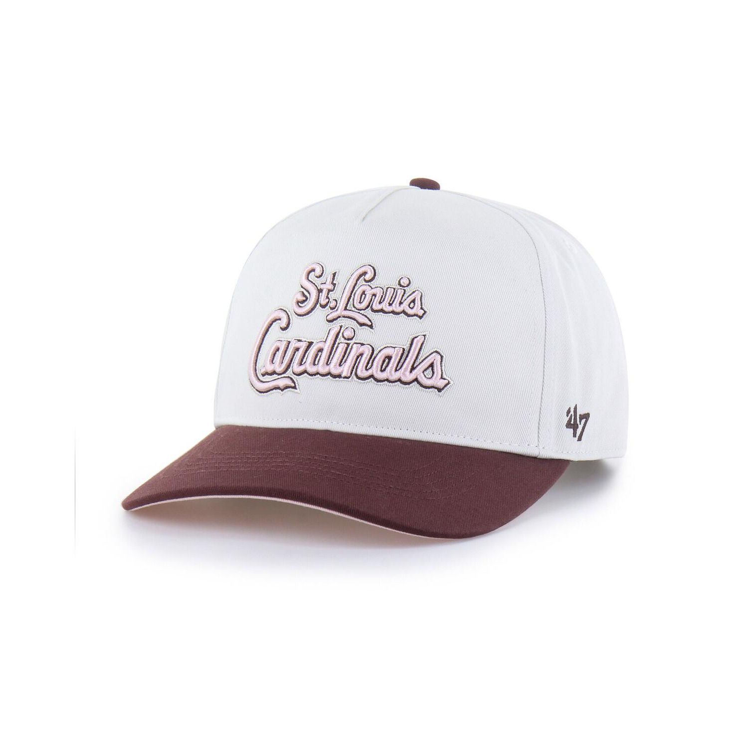 Men's and Women's Stone/Burgundy St. Louis Cardinals Love Letter Adjustable Hitch Hat