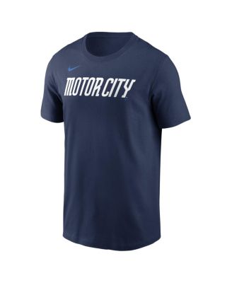 Men's Navy Detroit Tigers City Connect Large Logo T-Shirt
