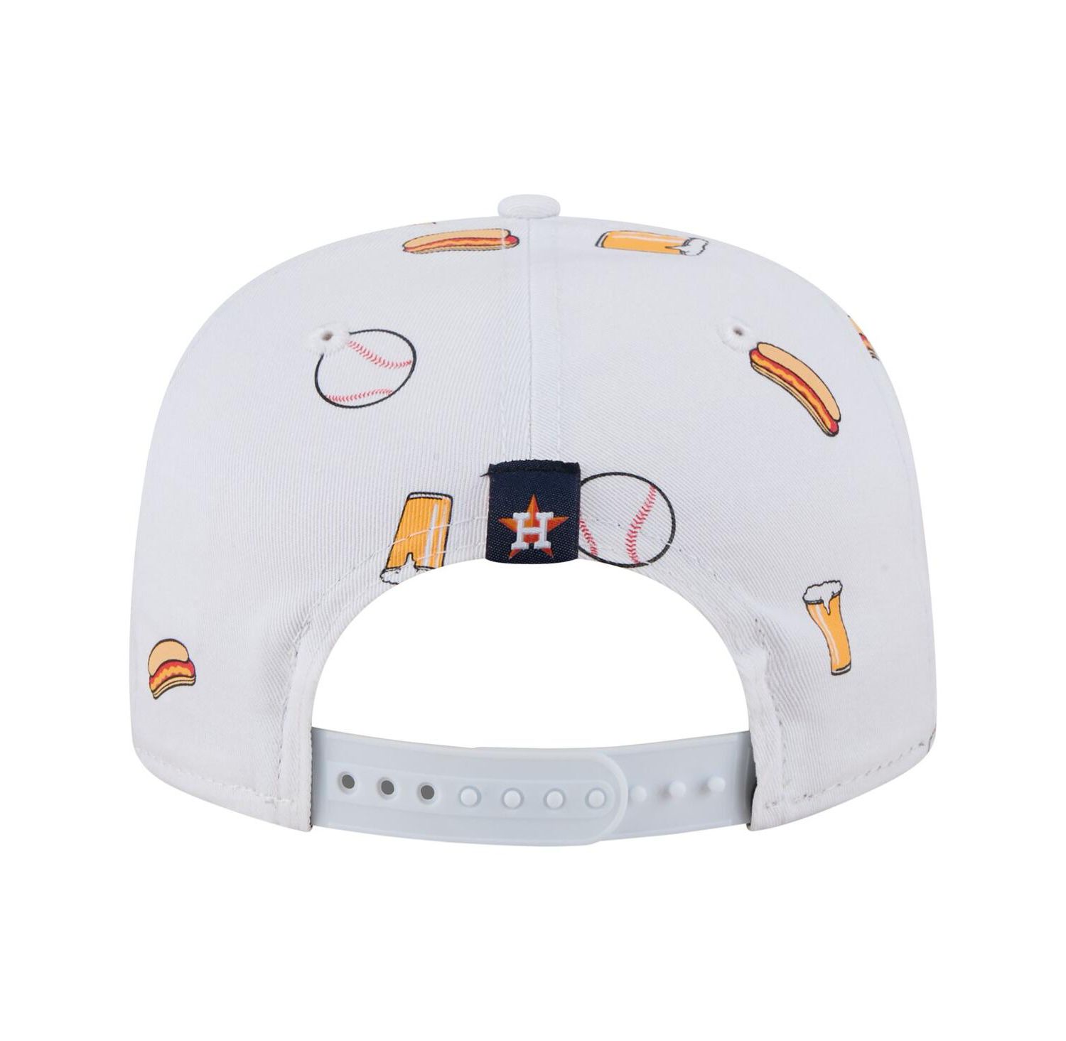 Men's White Houston Astros Team Cheer Rope 19TWENTY Adjustable Hat