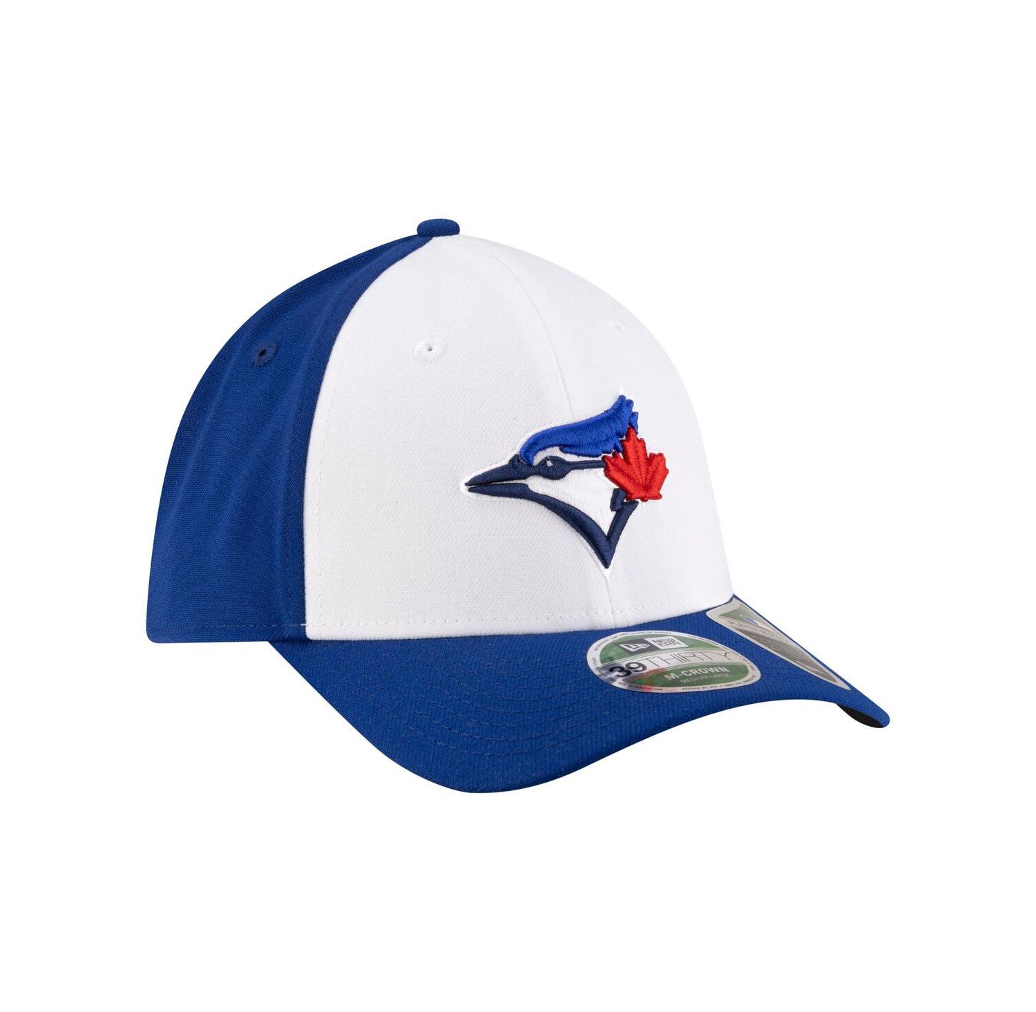 Men's White/Royal Toronto Blue Jays Player Replica 39THIRTY M-Crown Flex Hat