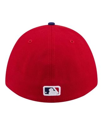 Men's Red Philadelphia Phillies Player Replica 39THIRTY M-Crown Flex Hat