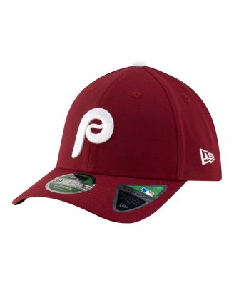 Men's Burgundy Philadelphia Phillies Player Replica 39THIRTY M-Crown Flex Hat