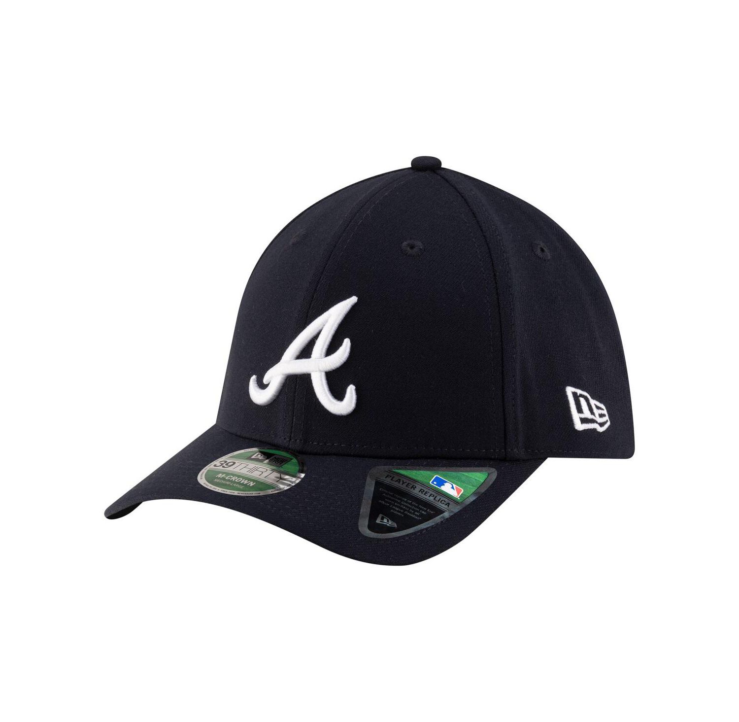 Men's Navy Atlanta Braves Player Replica 39THIRTY M-Crown Flex Hat