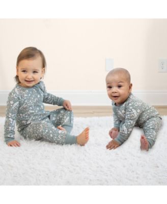 Boho Meadow Cotton Footless Pajamas for Girls, 2 Pack