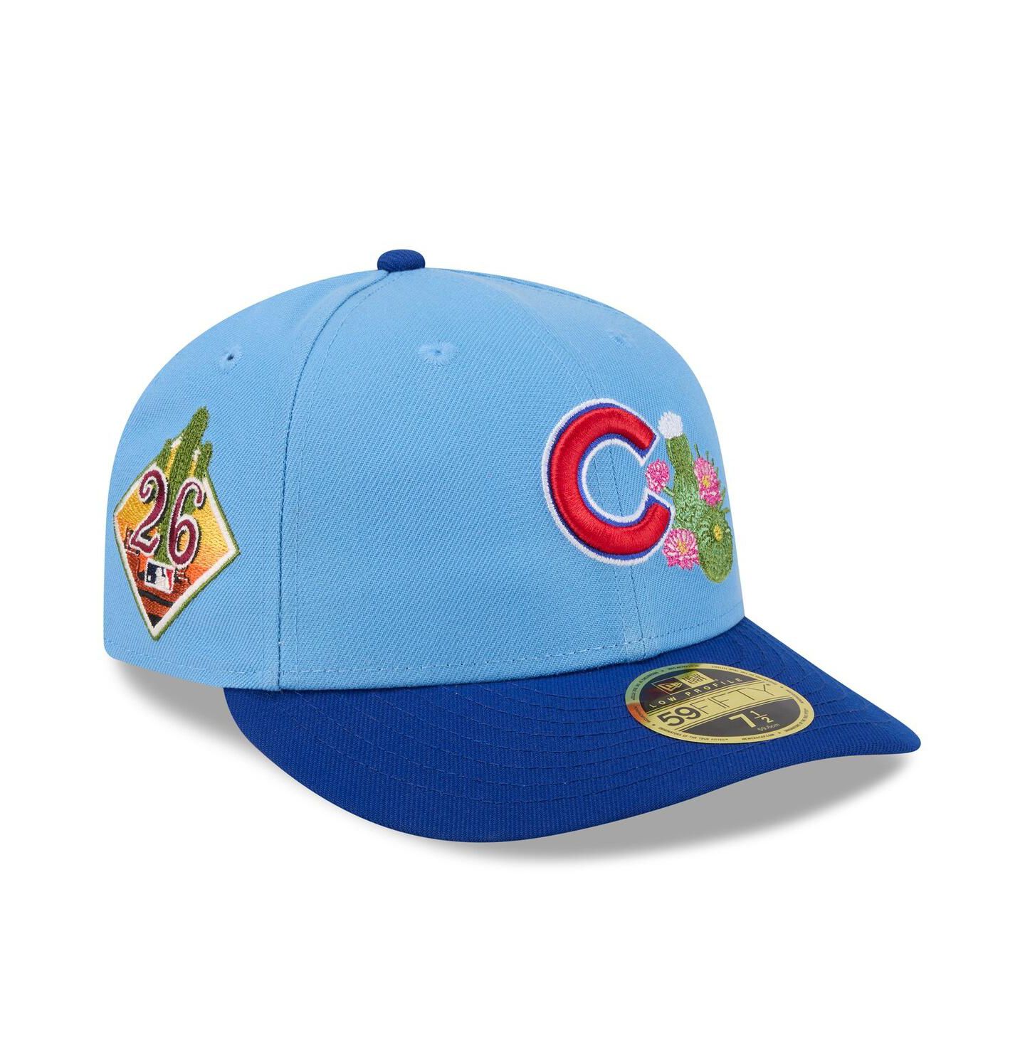 Мужская кепка New Era Light Blue/Royal Chicago Cubs 2026 Spring Training Low Profile 59FIFTY Fitted Hat — фото 1