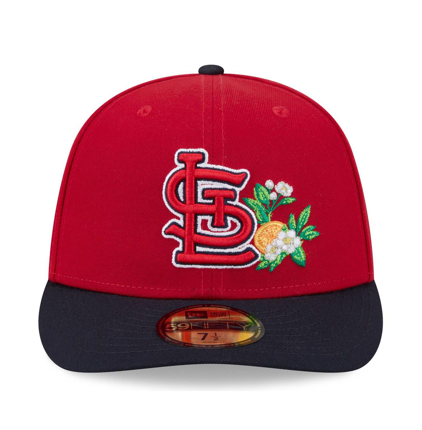 Мужская кепка New Era Red/Navy St. Louis Cardinals 2026 Spring Training 59FIFTY Fitted Hat — фото 2