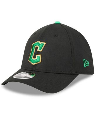 Men's Black Cleveland Guardians 2026 St. Patrick's Day 39THIRTY Flex Hat