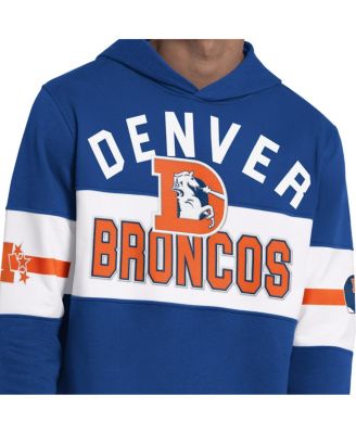 Men's Blue Denver Broncos Fullback Jersey Hoodie