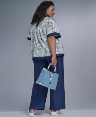 Plus Size Mid-Rise Pull-On Pants