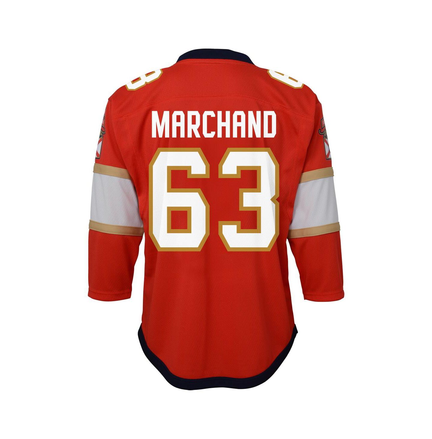 Детская домашняя джерси Outerstuff Brad Marchand Florida Panthers Replica, Red — фото 3
