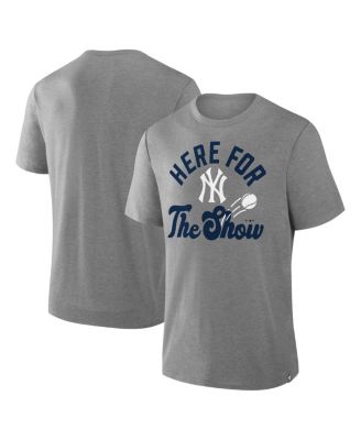 Men's Heather Gray New York Yankees Nostalgia Tri-Blend T-Shirt