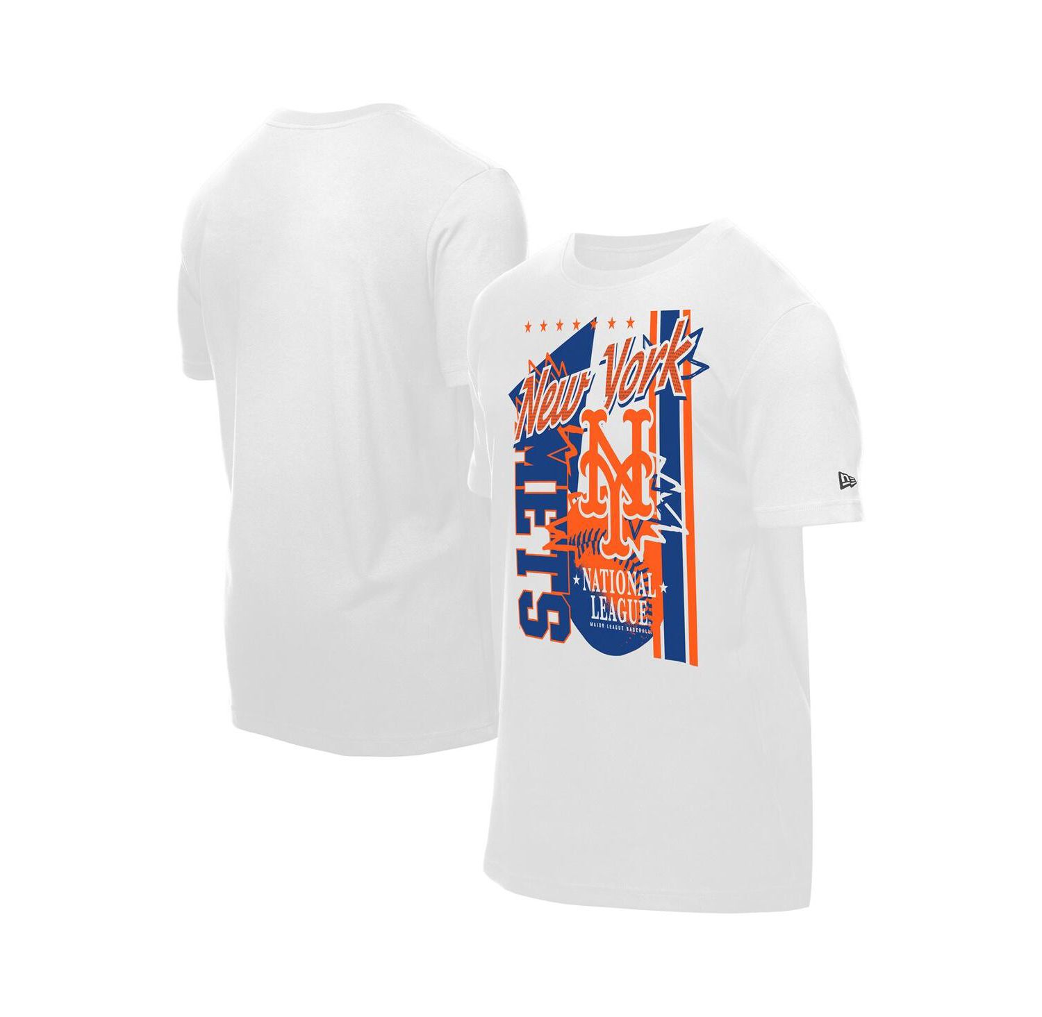 Men's White New York Mets Big Graphic Domestic T-Shirt