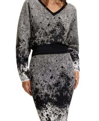 BOSS by Women's Lustrous Stretch Fabric Knitted Tulip Skirt