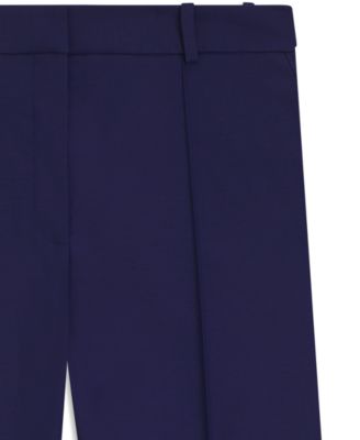 BOSS by Women's Virgin-Wool Twill Flared-Leg Pants