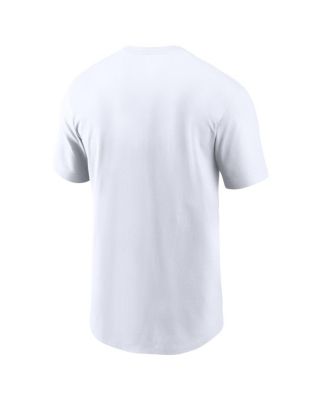 Men's White Oakland Athletics Cooperstown Collection Wordmark T-Shirt