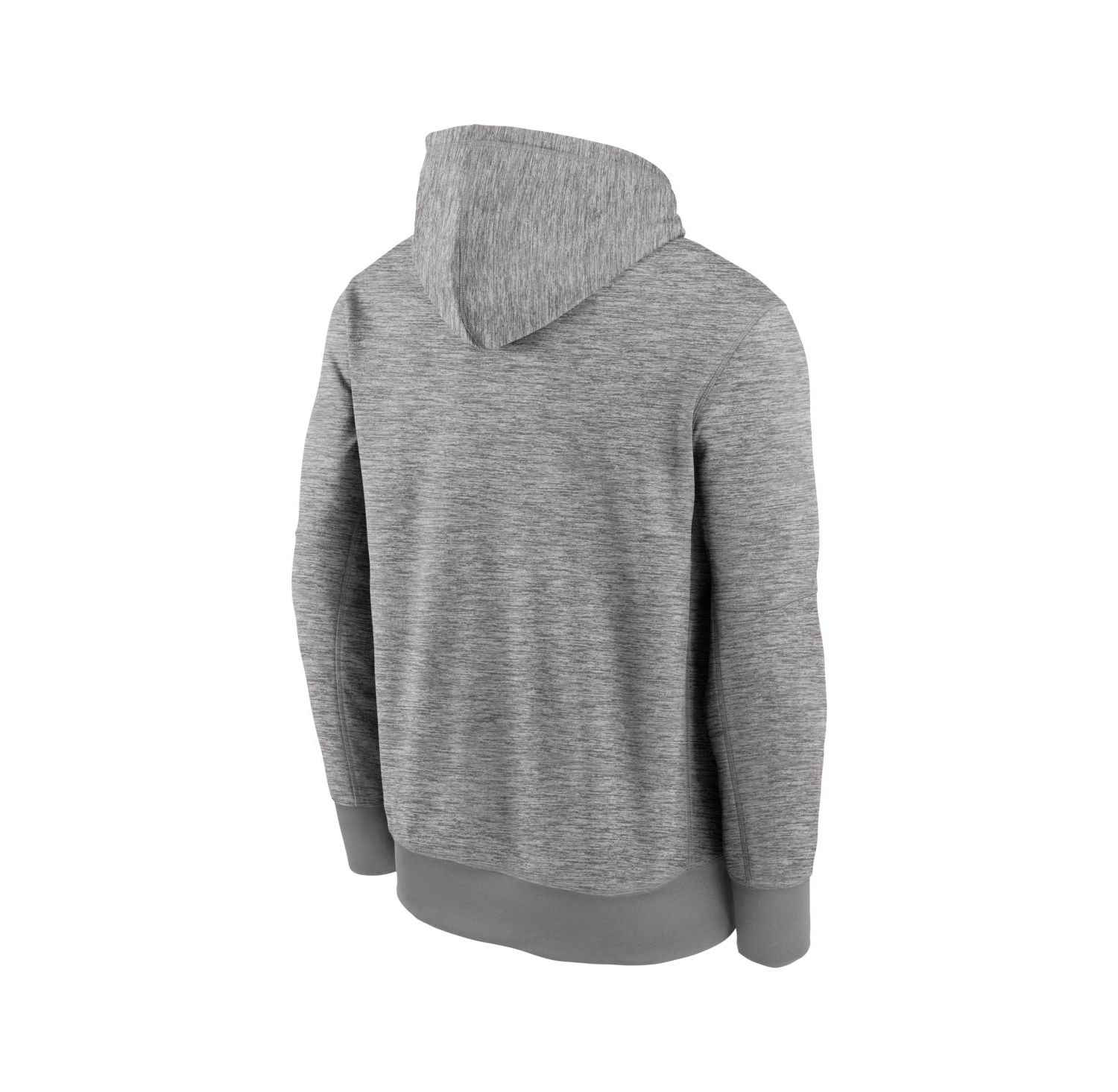Men's Heather Gray New York Yankees Primary Logo Therma Hoodie