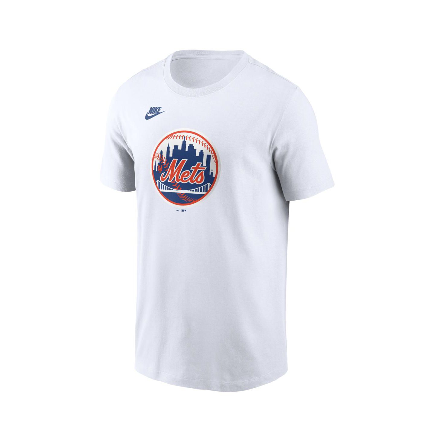 Мужская футболка Nike White New York Mets Cooperstown Collection Logo — фото 2