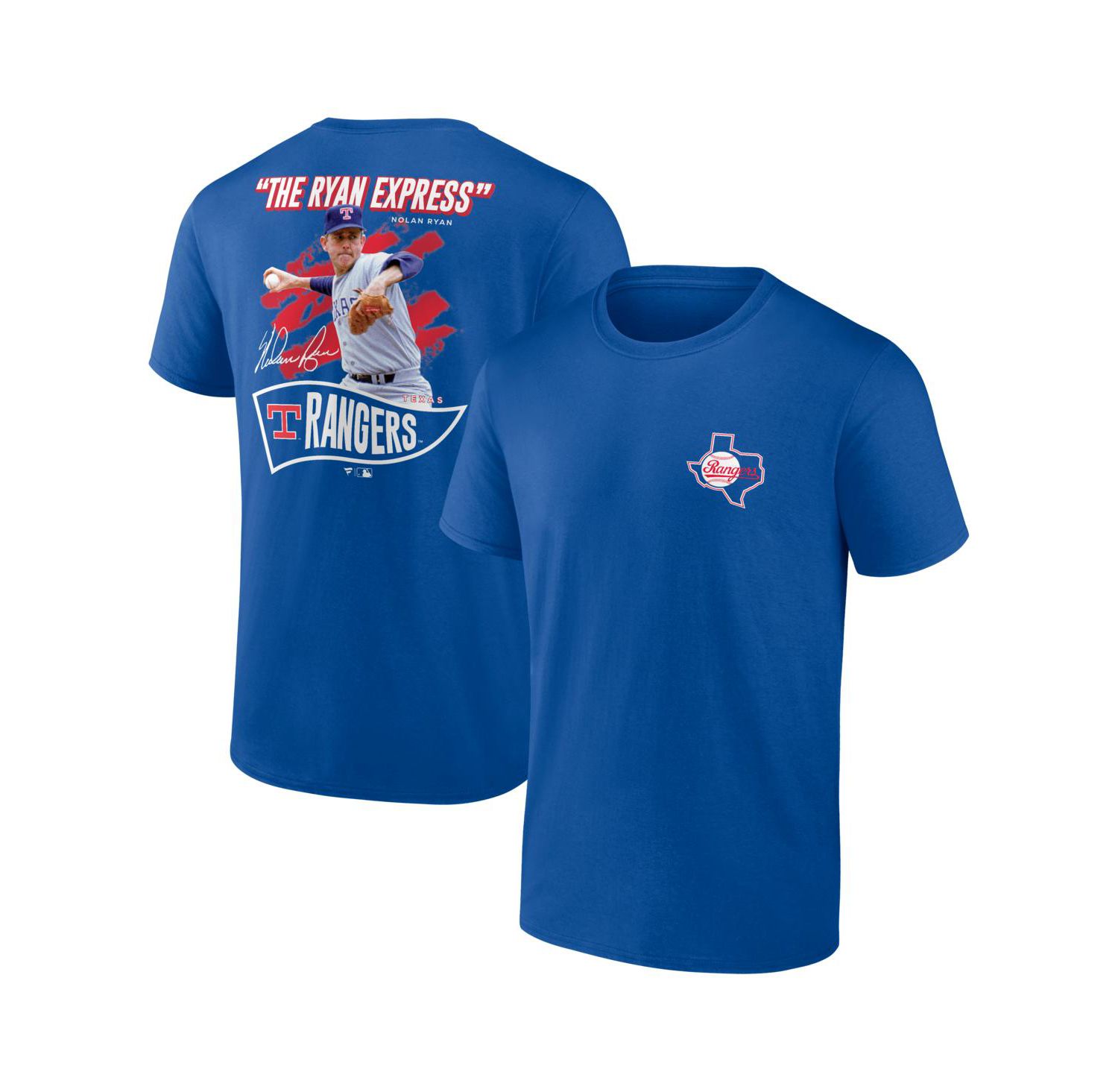 Men's Nolan Ryan Deep Royal Texas Rangers Retired Player Nickname Name & Number T-Shirt