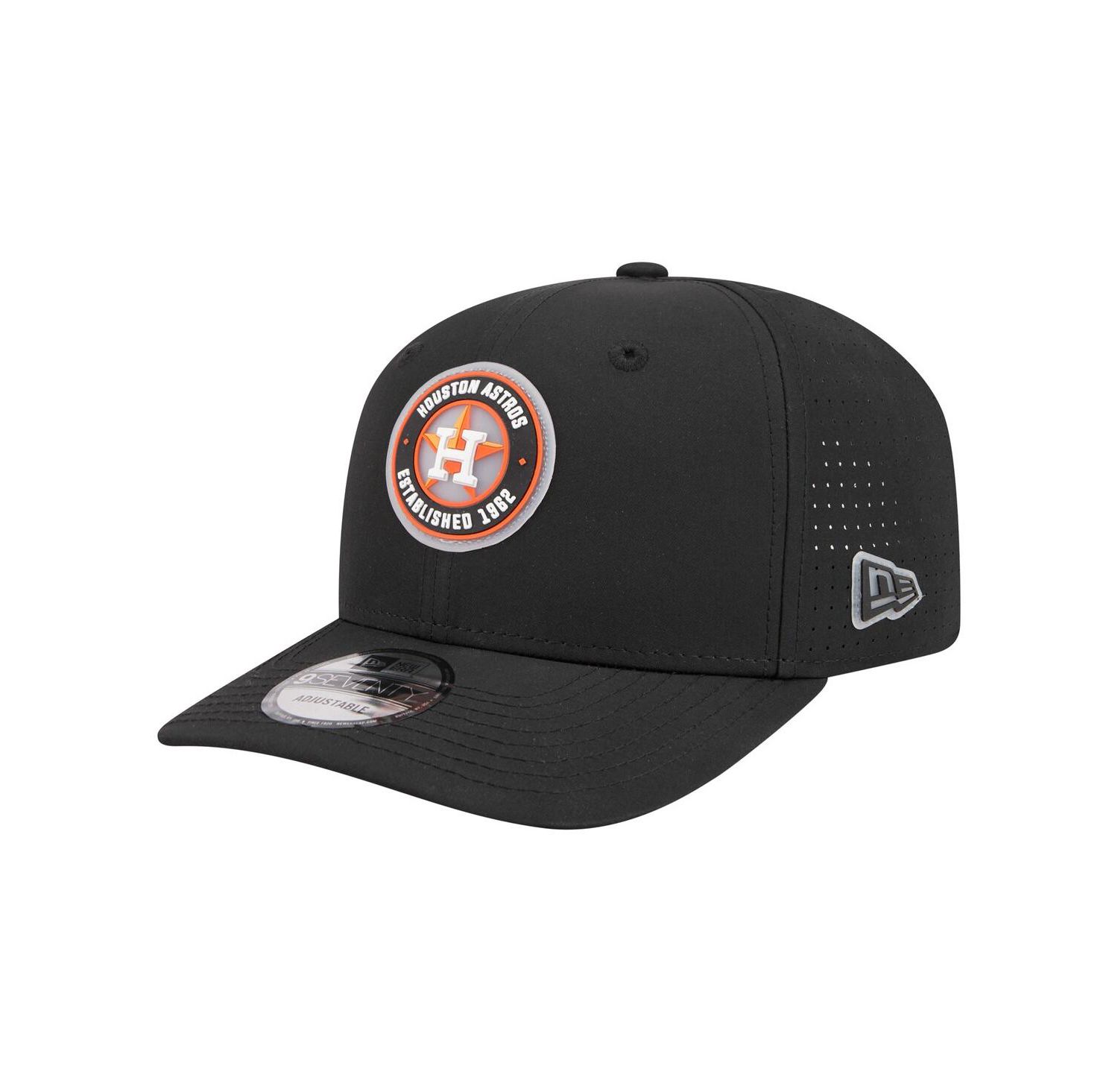 Men's Black Houston Astros Circle 9SEVENTY Adjustable Hat