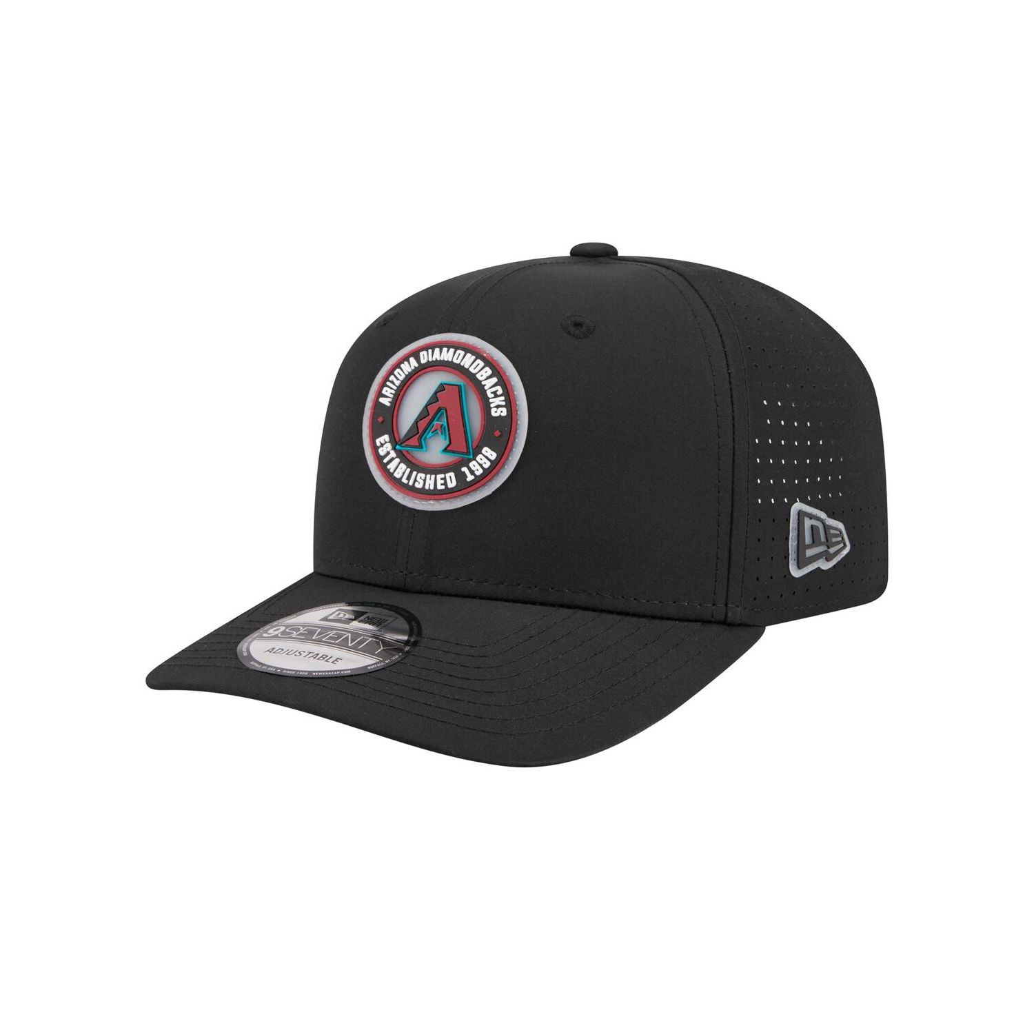 Men's Black Arizona Diamondbacks Circle 9SEVENTY Adjustable Hat