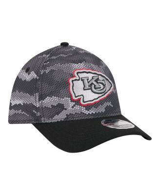 Men's Black Kansas City Chiefs Camo A-Frame 39THIRTY Flex Hat