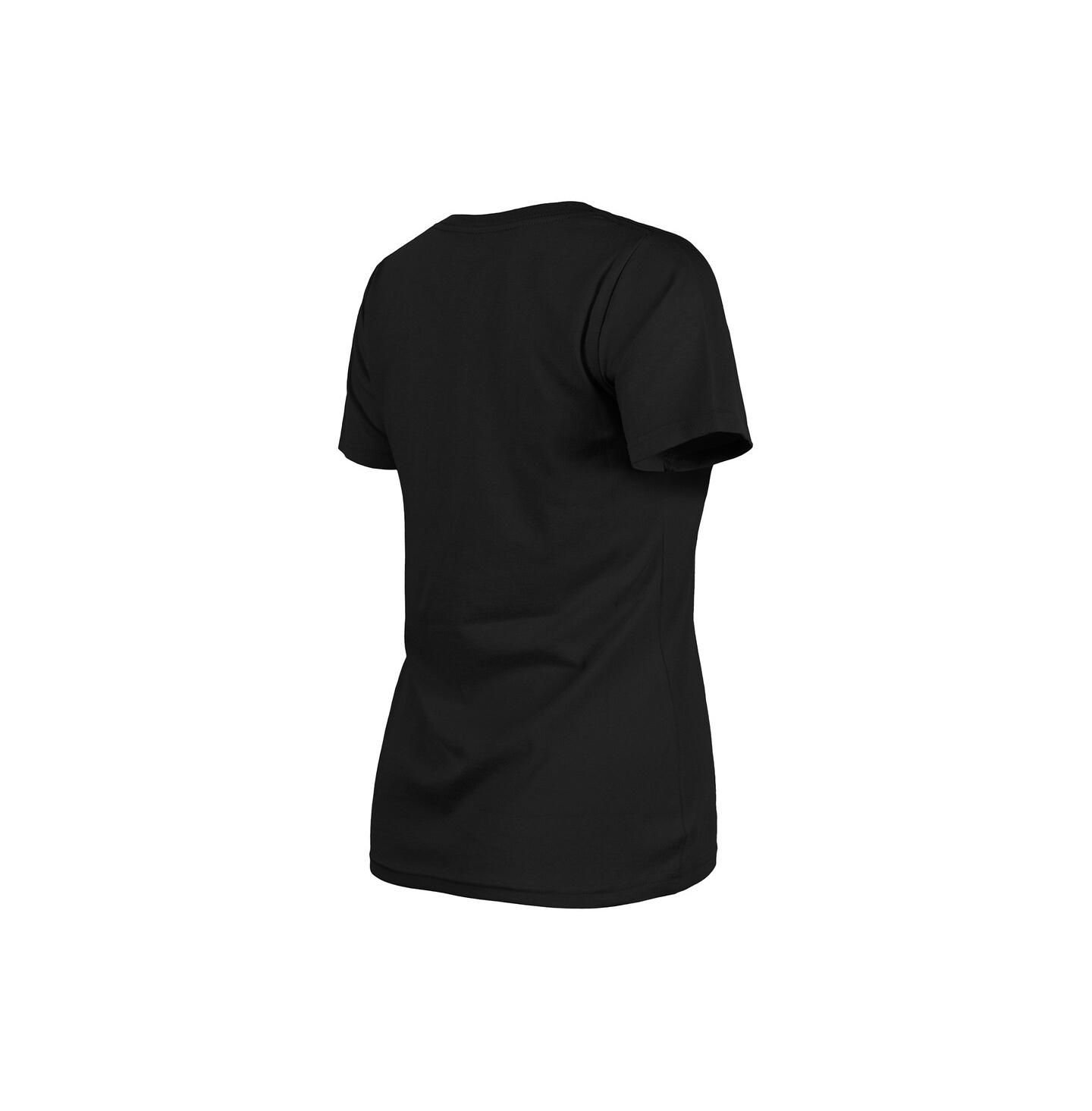 Женская футболка New Era Black Atlanta Braves Día De Los Muertos V-Neck — фото 3